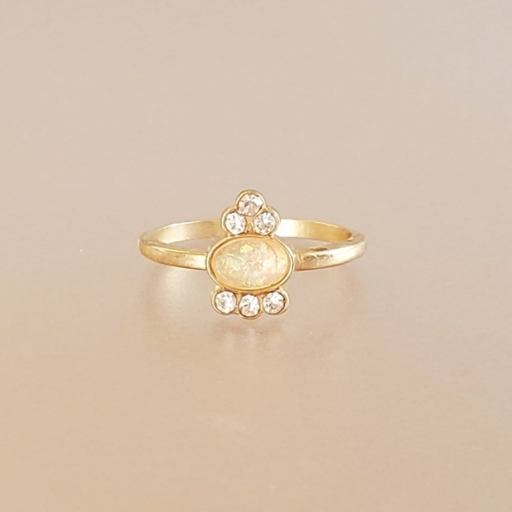 Oval Opal Fashion Ring